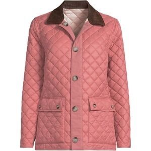 Lands End Reversible Barn Quilted Insulated Jacket Women’s Large 14-16 Barn Coat